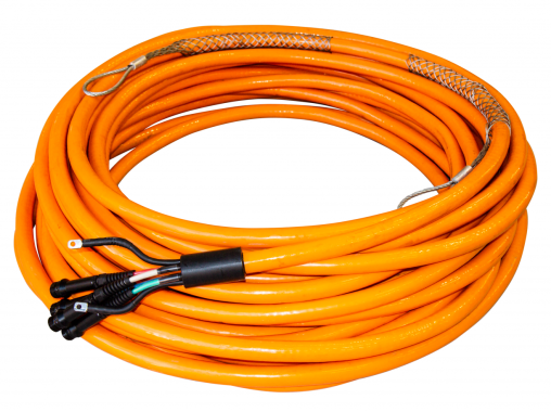 Cables coaxiales de alta tensión remolcados y de cubierta 